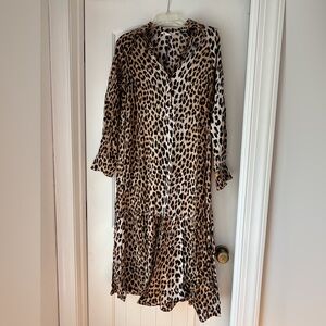 H&M Patterned Shirt Dress Size XS